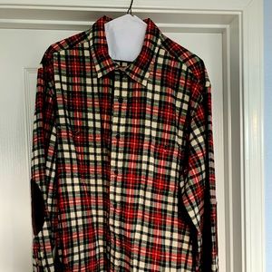 Guideboat Flannel Tartan Shirt with elbow patches